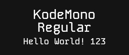 KodeMono-Regular
